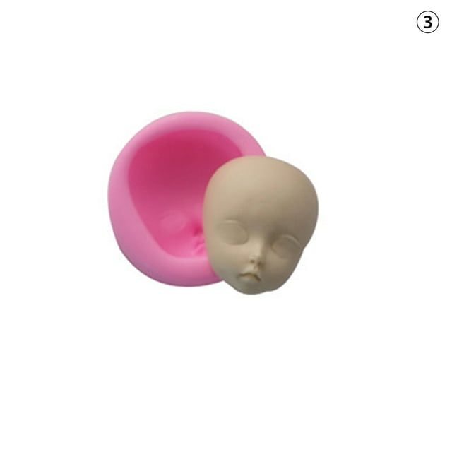 Silicone Baby Face Mold for Fondant Chocolate Soap Handmade Soap