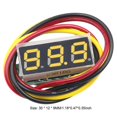 thumbnail image 3 of Probador voltaje digital 3 cables 0-100 V Mini voltímetro 0 28 pulgadas (amarillo), 3 of 3
