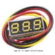 thumbnail image 2 of 2 uds. Voltímetro 3 cables Probador de voltaje digital 0-100V 0,28 pulgadas Mini DC Amarillo, 2 of 2