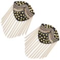 thumbnail image 5 of Fashionable Rivet Shoulder Board Mens Shoulder Pads Clothing Decoration Golden Size 4.5×3.9×3.3In 1Pair, 5 of 5