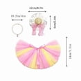 thumbnail image 3 of Princess Porch Goose Costume Set, Tulle Tutu Skirt Hat Pearl Necklace Kit, Elegant Lawn Goose Statue Outfit for Birthday Courtyard Decorative Accessories, 3 of 7
