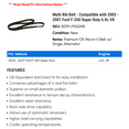 thumbnail image 2 of Multi Rib Belt - Compatible with 2003 - 2007 Ford F-350 Super Duty 6.0L V8 2004 2005 2006, 2 of 2