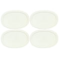 thumbnail image 1 of Corningware F-15-PC Tapa de plástico ovalada blanca francesa de 15 onzas (paquete de 4), 1 of 3