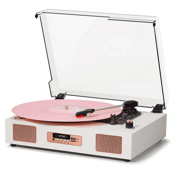 Tocadiscos DANFI AUDIO DF Vintage Bluetooth USB Blanco