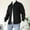 #Black, variant on DPTALR George Men's Winter Long Sleeve Jacket with Button Closure ,Pockets & Turn-Down Collar,Gray,Big and Tall Men XL