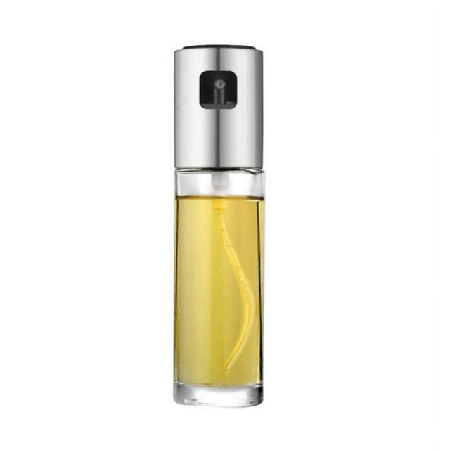 Pulverizador de aceite para cocinar, botella de vidrio con pulverizador de aceite de 100 ml, botella dispensadora de aceite, botella con pulverizador de aceite de oliva, pulverizador de vidr