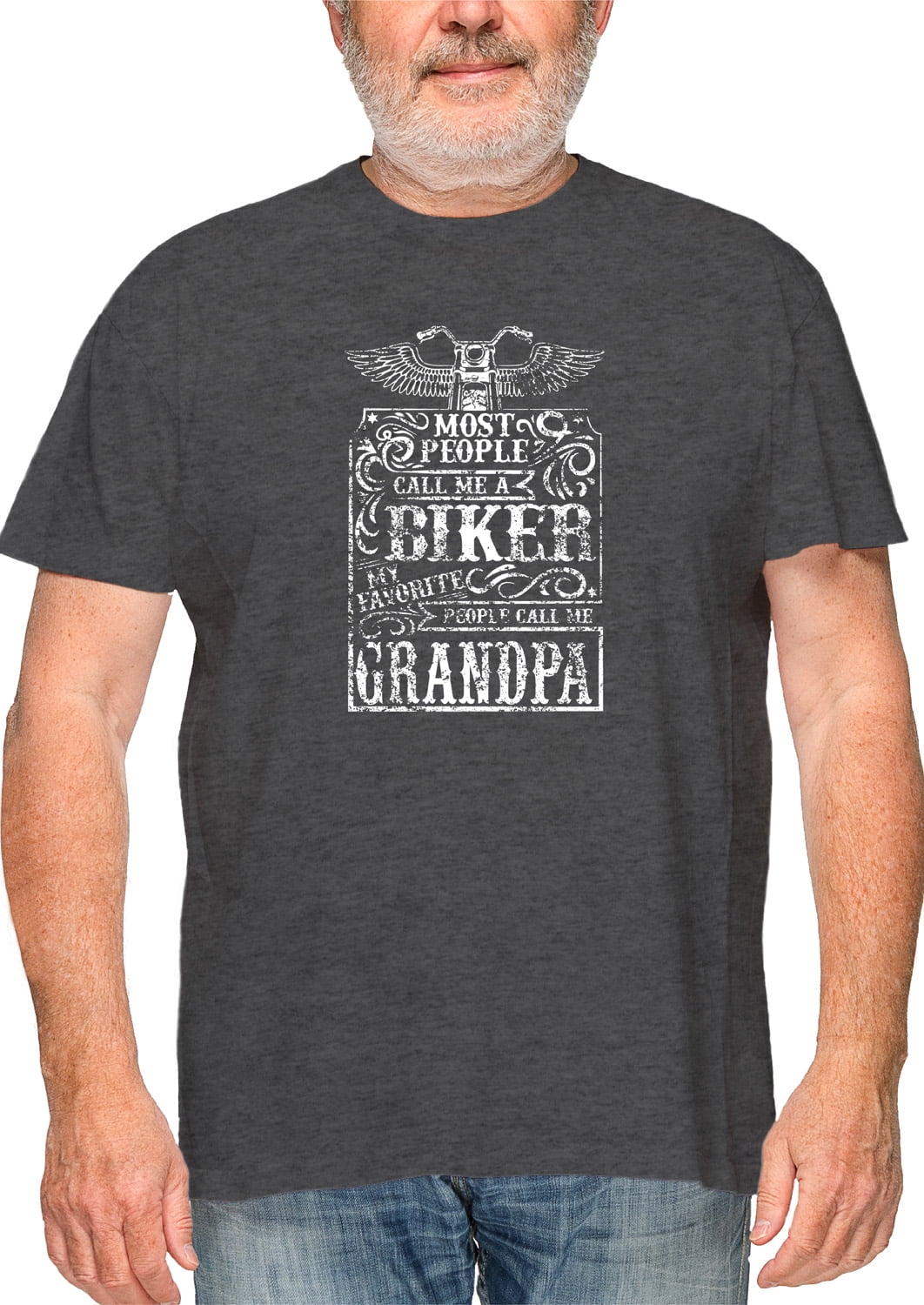 Feisty and Fabulous - Awesome Gift for Tough Grandpa, Biker Grandpa ...