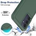 thumbnail image 3 of Dteck Case for Samsung Galaxy A16 5G, Heavy Duty Rugged Shockproof Protective Phone Cover with Lanyard Stap & Phone Tether Tab,Deep Green, 3 of 6