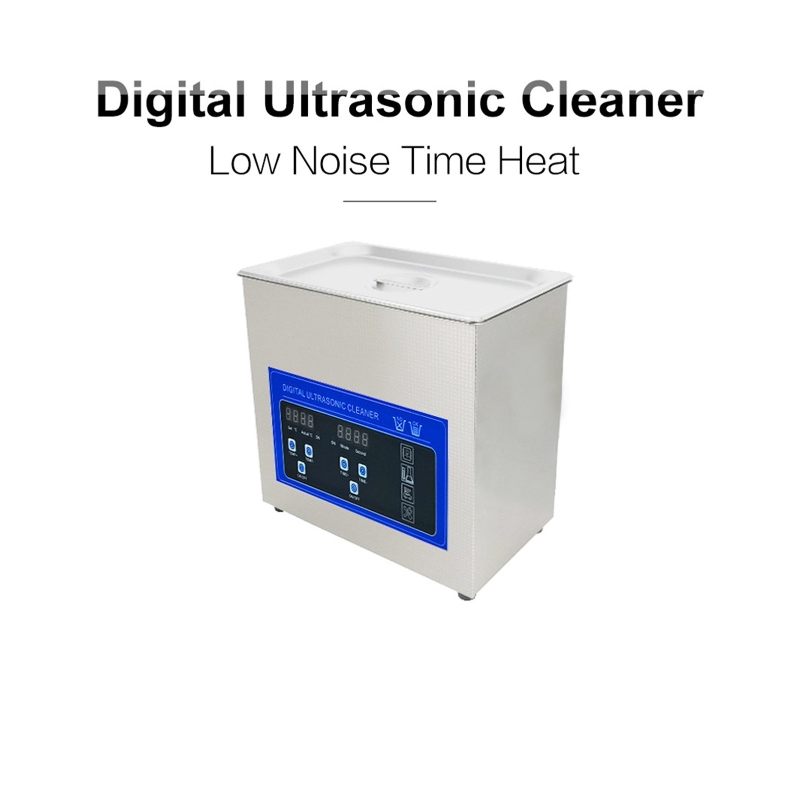 120W Ultrasonic Cleaner 3L Bath Heated Ultrasound Cleaning Bullets Shell Motor Parts Lab Injector Sonic Washer Home Appliance ,Strong Cleaning