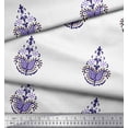 thumbnail image 3 of Soimoi Rayon Crepe Fabric Floral & Paisley Block Print Fabric by The Yard 46 Inch Wide, 3 of 3