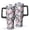 Pioneer Flower Floral-1, variant on 40oz Pioneer Flower Floral Print Pattern Insulated Tumbler with Handle, BPA-Free Leak Proof Lid and Straws, Double Wall Vacuum, Hot 12h/Cold 34h
