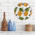 thumbnail image 3 of Pineapple Fruit Wall Clock 9.8 inch Battery Operated Clocks Non-Ticking Silent for Bedroom Office Kitchen Living Room, 3 of 10