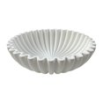 thumbnail image 1 of Hyasfey Black Ruffle Decorative Bowl Modern Living Room Home Office Resin Fluted Bowl Coffee Table Bookshelf Centerpiece Desktop Decoration, 1 of 8