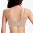 thumbnail image 4 of Sheghy Wireless Bras for Women Women's B Cup Lace Back Closure Adjustable Shoulder Strap Thin Breathable Comfortable Wire-Free Bra,Coffee L, 4 of 6