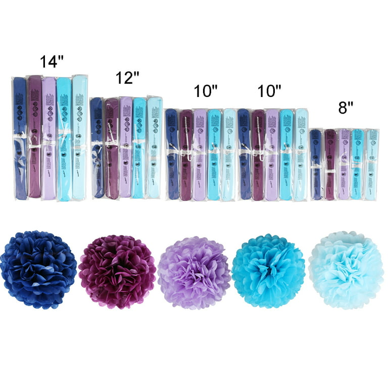 Non-Personalized Watercolor Pom Pom Garland (pink/purple/turquoise) – Tiny  Tag Co.