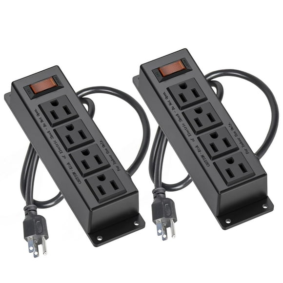 Regleta de toma de corriente ICEELEC para montaje en 4 tomas con interruptor
