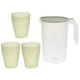 thumbnail image 1 of GOOHOCHY 1 juego de jarra de agua fría para el hogar con tazas y soporte para bebidas frías, jarra de agua para fiestas, 1 of 8