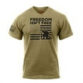 thumbnail image 2 of Rothco "Freedom Isn't Free" T-Shirt,Coyote Brown,L, 2 of 2