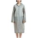 thumbnail image 2 of Capa para mujer, estilo largo, para adultos, para hombres y mujeres, atada a mano, impermeable, con capucha y botones, para exteriores, para padres e hijos, chaqueta informal de manga larga, impermeab, 2 of 4