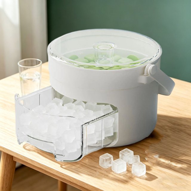 Outdor Portable Ice Maker With (2 Cavity) For Bar Use Compact Countertop Quick Freestanding Ice Making Machine For Fresh Ice On Demand
