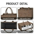 thumbnail image 4 of Large Capacity Tote Bag,Brown and Black Leopard Print Handbag Fashion Luxury Tote Bag,15.7"x13"x 5.1" Inches,Laptop Compatible, 4 of 6
