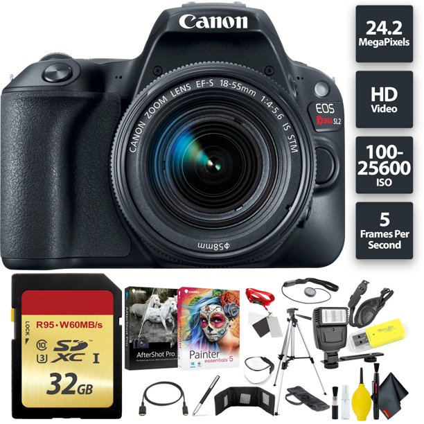 Canon EOS Rebel SL2 DSLR Camera + 1855mm Lens Bundle0743
