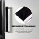 thumbnail image 4 of Raindrops 2Ud Fundas Para Manijas De Refrigerador Protector Antideslizante Negro Para Cocina, 4 of 7