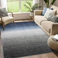 thumbnail image 4 of Tzou Modern Ombre Area Rugs 9x12 Washable Living Room Floor Mat with Non-Slip Backing, Contemporary Indoor Accent Carpet for Bedroom, Low Pile(Navy/Gray), 4 of 7