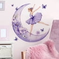 thumbnail image 2 of Adhesivos de pared con diseño de bailarina iluminada por la luna, elegante chica bailando, 40 x 40 c, 2 of 4