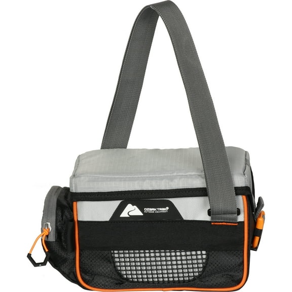 Ozark Trail 3500 Tackle Bag with Trays, Polyester, Gray