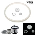 thumbnail image 2 of MYG Replacement Clear Silicone Rubber Gasket Home Pressure Cooker Seal Ring, 2 of 9