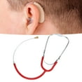 thumbnail image 4 of Hearing Aid Accessory, Easy To Use Volume Noise Detection Lightweight Listening Stethoscope Binaural  For Home Red, 4 of 8