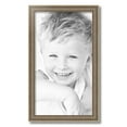 thumbnail image 2 of ArtToFrames 13" x 23" Aged White Gold Picture Frame, 13x23 inch Silver Wood Poster Frame (WOM-2036),  Pack, 2 of 7