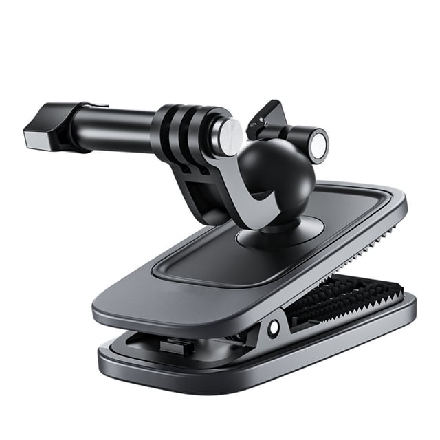Universal 360° Adjustable Backpack Clip Secure Hold, Quick Release, Magnetic Attraction for Sports Camera Mobile Phones