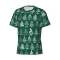 thumbnail image 3 of Rocae Christmas Trees for Men's Moisture-Wicking Crew Tee - T-Shirt for Sports, Outdoor Activities, and Casual Wear, 3 of 9