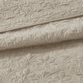 thumbnail image 3 of Queen Size Reversible Bedspread Set, Khaki Quilted Lightweight Coverlet with 2 Pillow Shams, All Season Bedding, 3 of 7