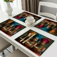 thumbnail image 5 of African Beauty placemats and Coasters for Dining Table Set of 4, 12x18 Inch Heat Resistant placemats Easy to Clean Waterproof, 5 of 6