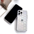 thumbnail image 2 of Heart Phone Case Compatible with iPhone 12 Pro Max,Clear Holographic Heart Laser Glitter Bling Case Glossy Bumper Protective Cover,6.7 Inch,Crystal Clear, 2 of 7