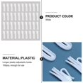 thumbnail image 4 of 100Pcs Adjustable Plastic Curtain Hooks Curtain Drapery Pin Hook Curtain Plastic Adjusting Hook, 4 of 4