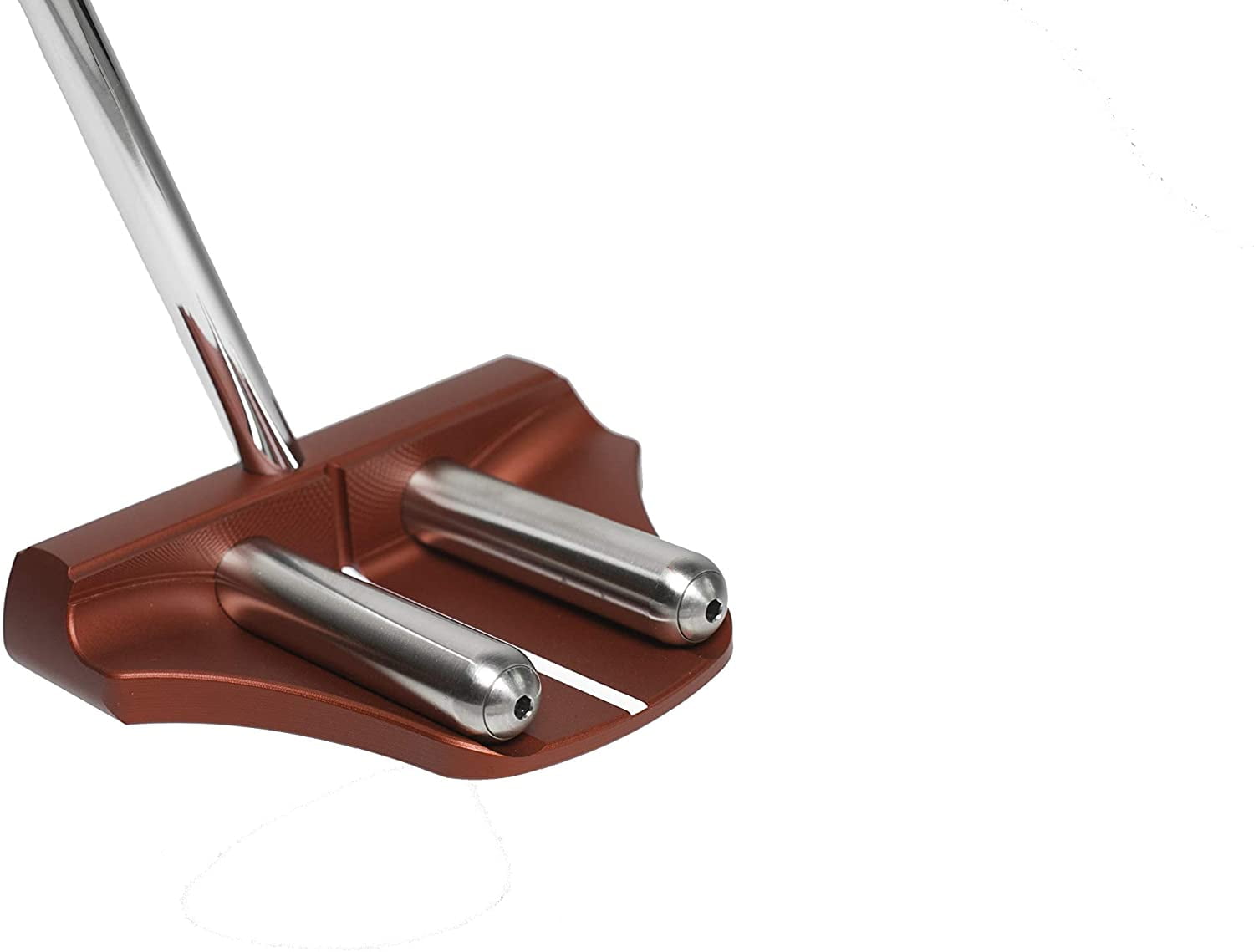 Rife Golf Right Handed Red Two Bar Mallet Putter Patented Roll Groove