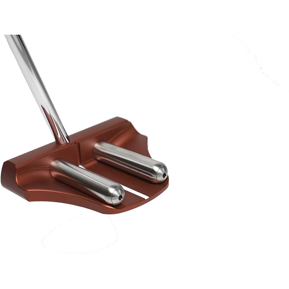 Rife Golf Right Handed Red Two Bar Mallet Putter Patented Roll Groove