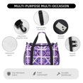 thumbnail image 4 of Portable Backpack Travel Bag Computer Business Travel Bag 11.8×15.4 Inches Waterproof Type Suitable For Outdoor Hiking And Office Use Mediumpurple Moroccan Trellis Hand-Drawn Sketch_3, 4 of 8