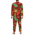 thumbnail image 5 of Bingfone Men'S Pajama Set 2 Piece Loungewear Pjs, Long Sleeve With Pajama Pants-X-Mas And New Year, 5 of 9