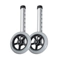thumbnail image 3 of MasteelfCA 2 Pcs Roues de Remplacement pour Fauteuil Roulant en Alliage d'Aluminium avec Tube, 3 of 7
