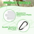 thumbnail image 3 of Uxcell Golf Gloves Stretcher, Plastic Keeper Support Rack Holder Dryer Hanger Frame with Hanging Hooks White, 3 of 7