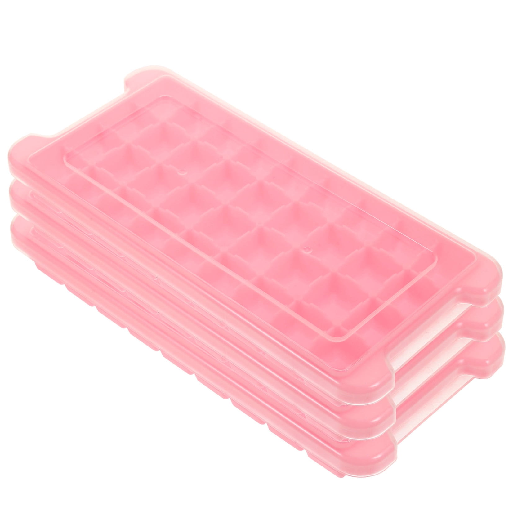 RENACLIPY 3-Pack Silicone Trays with Lids, , Flexible Easy Release Mold for Freezer, Multipurpose Maker Set