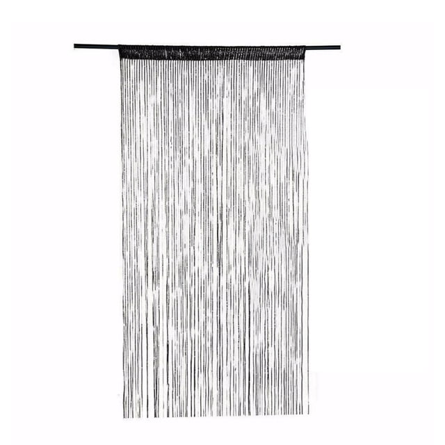 Hi,Fancy Perles Rideau de Porte Matériel Style Simple Décoration de Pièce Pendentif de Porte Kit de Décoration de Pièce Suspendu Décorations Maison Noir