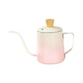thumbnail image 2 of Reche de cisne de 350 ml sobre el café Hervidor de hervidor de acero inoxidable Versátil Mango ergonómico Apariencia Estética Café de goteo a mano Gradiente rosa, 2 of 8