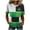 Y015#Green, variant on Ichuanyi St Patricks Day Round Neck Short Shirts for Women Green Lucky Graphic Shirt Casual Short Sleeve T Shirt Tops Pullover Casual Tee