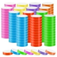 thumbnail image 1 of 2100 Pcs Paper Wristbands for Events - Waterproof Bracelets for Music Festivals, Concerts, Exhibitions (7 Neon Colors), 1 of 7
